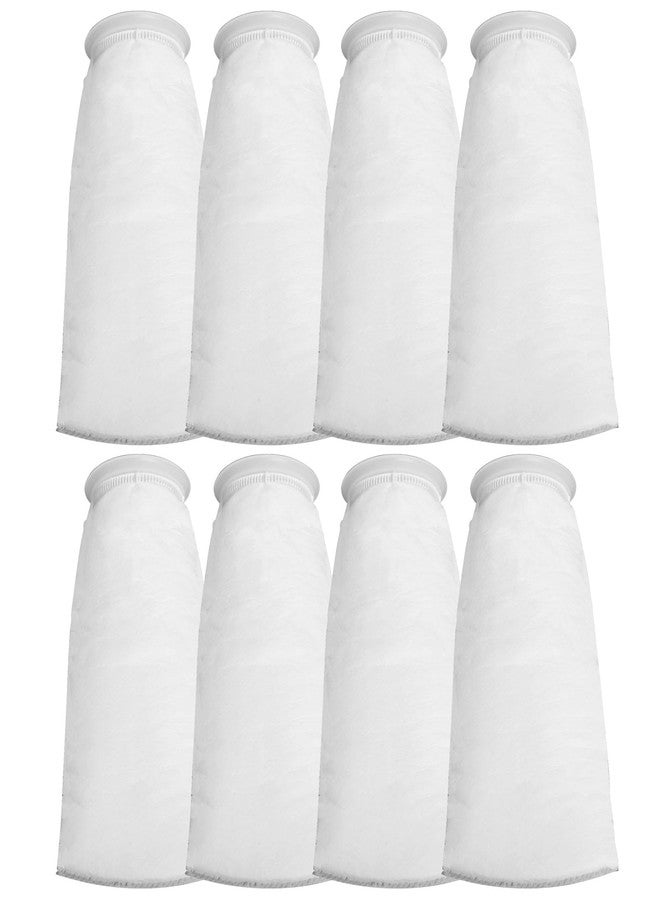 MCCKLE Filter Sock 4 Inch Ring, Filter Socks for Saltwater Aquarium by 15 Inch Long, 200 Micron Aquarium Filter Sock for Fish Tank Sump Saltwater Freshwater Aquariums (8 Pack) - Image 1